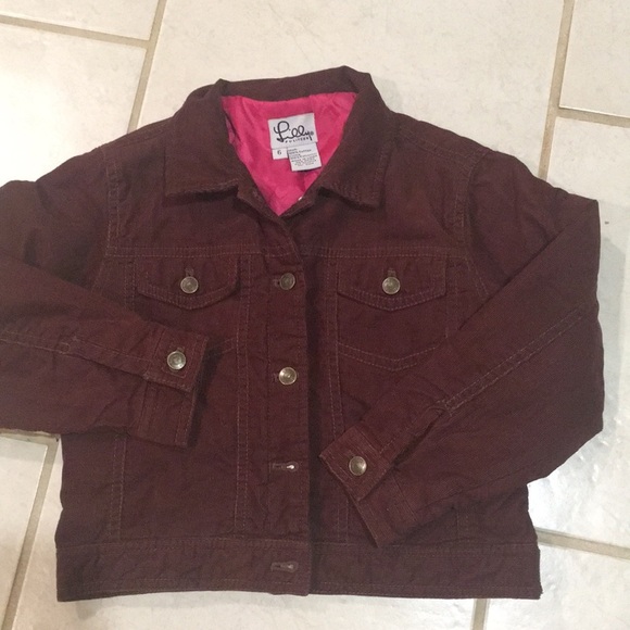 Lilly Pulitzer brown corduroy jacket lightly lined - Picture 1 of 4
